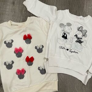 Two Disney Jr. Minnie Mouse Sweaters. Perfect for fall! Size 24 months